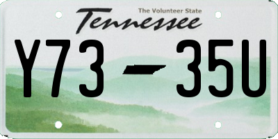 TN license plate Y7335U