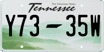 TN license plate Y7335W