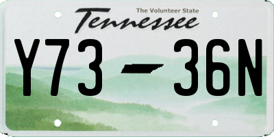 TN license plate Y7336N