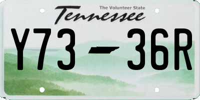 TN license plate Y7336R