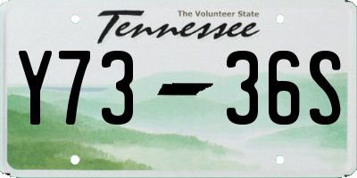 TN license plate Y7336S