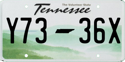 TN license plate Y7336X