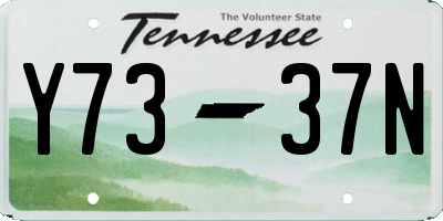 TN license plate Y7337N