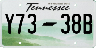 TN license plate Y7338B
