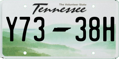 TN license plate Y7338H