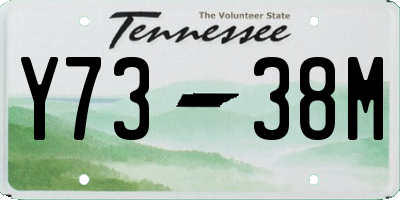 TN license plate Y7338M