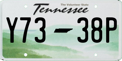 TN license plate Y7338P