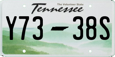 TN license plate Y7338S