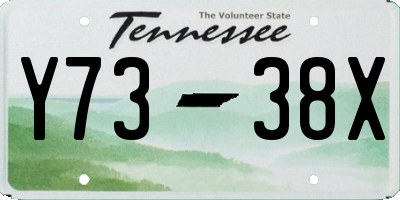 TN license plate Y7338X