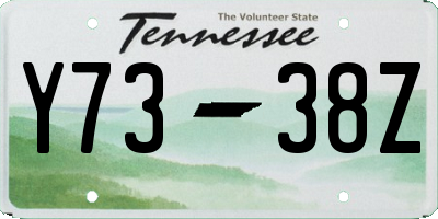 TN license plate Y7338Z