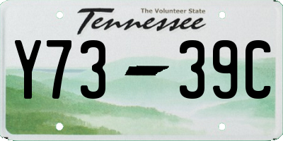 TN license plate Y7339C