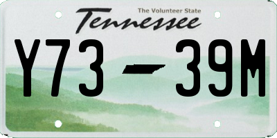 TN license plate Y7339M