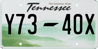 TN license plate Y7340X