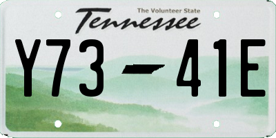 TN license plate Y7341E