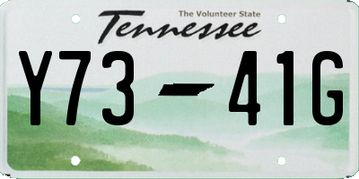 TN license plate Y7341G