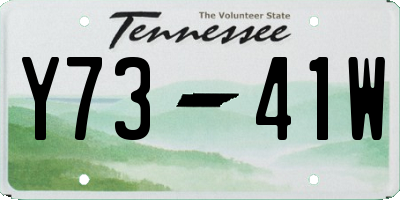 TN license plate Y7341W