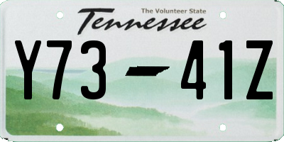 TN license plate Y7341Z