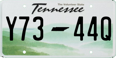 TN license plate Y7344Q