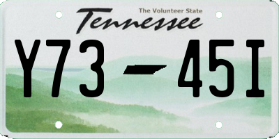 TN license plate Y7345I