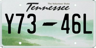 TN license plate Y7346L