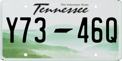 TN license plate Y7346Q