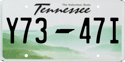 TN license plate Y7347I