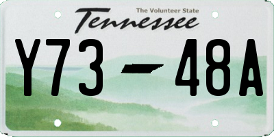 TN license plate Y7348A