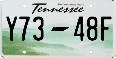 TN license plate Y7348F