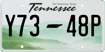 TN license plate Y7348P
