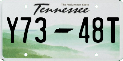TN license plate Y7348T
