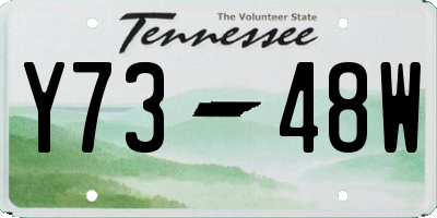 TN license plate Y7348W
