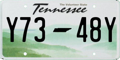 TN license plate Y7348Y