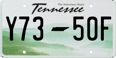 TN license plate Y7350F