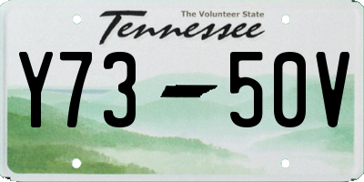 TN license plate Y7350V