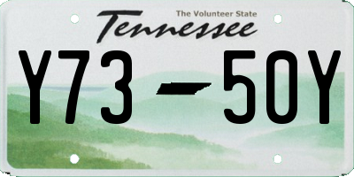 TN license plate Y7350Y