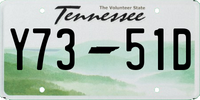 TN license plate Y7351D