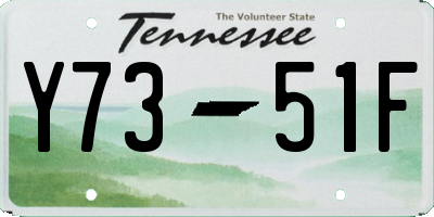 TN license plate Y7351F