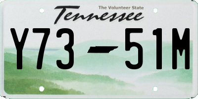 TN license plate Y7351M