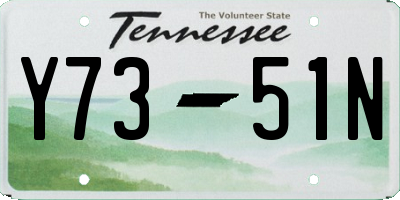 TN license plate Y7351N