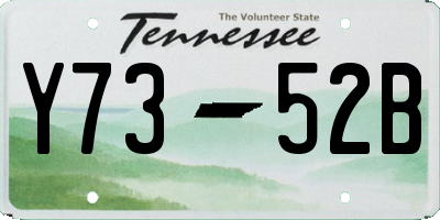 TN license plate Y7352B