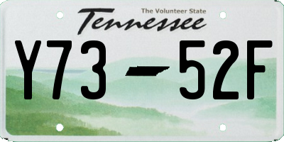 TN license plate Y7352F