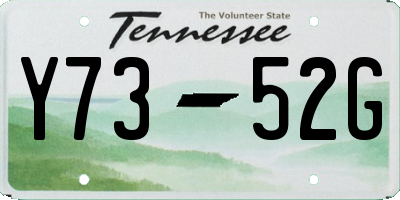 TN license plate Y7352G