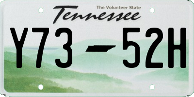 TN license plate Y7352H