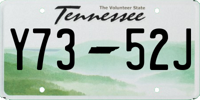 TN license plate Y7352J