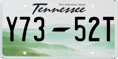 TN license plate Y7352T
