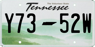 TN license plate Y7352W