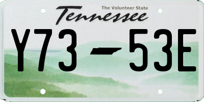 TN license plate Y7353E