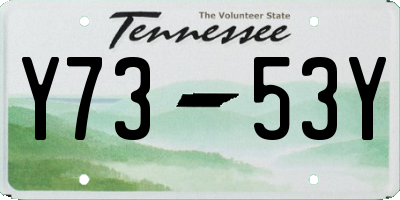 TN license plate Y7353Y