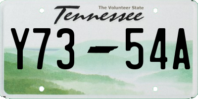 TN license plate Y7354A