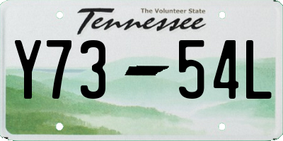 TN license plate Y7354L